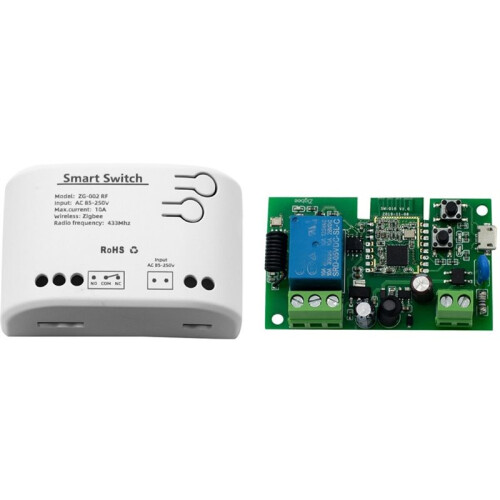 Modulo Interruttore A Relè Zigbee 85-250V Compatibile con L'App Tuya  Life, per Alexa, per SmartThings e Hub Ewelink