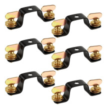 Lot de 6 Connecteurs de Structure pour Éclairage de Scène avec Verrouillage Rapide pour Projecteurs Asservis, pour Configurations DJ et