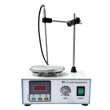 Agitador Magnético con Placa Calefactora, Pantalla Digital, Mezclador con Calentamiento, Temporizador de 300-2600 RPM, Agitador de Líquidos de