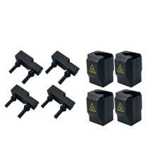 4Pcs Extruder Heating Block Silicone Cover Sock with 4PCS Nozzle Brush for FLASHFORGE Creator 5/Creator 5 Pro 3D Printer