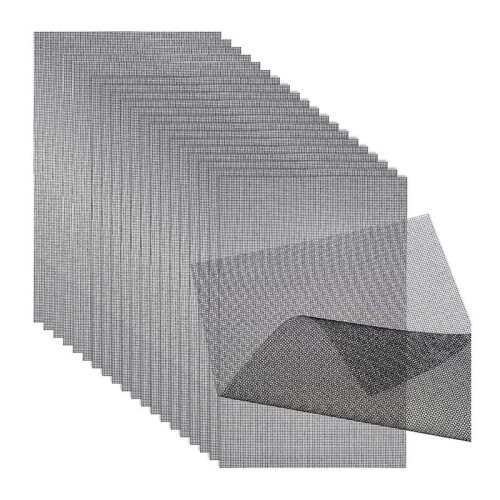 20PCS Flower Pot Hole Mesh Pad Drainage Screen, Reusable Bonsai Mesh for Planter Soil Control