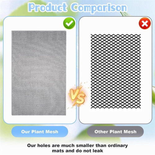 20PCS Flower Pot Hole Mesh Pad Drainage Screen, Reusable Bonsai Mesh for Planter Soil Control 2