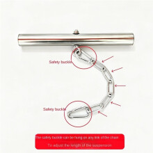Stainless Steel Dog Anti- Collar Accessory, Neck Hanging Stick Tool Prevent Running After Cars for Outdoor Dogs