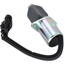 Para Motor Diésel, Pieza 6681512, Válvula Solenoide de Cierre de Combustible de 12 V para Excavadora para (con Cubierta Antipolvo)