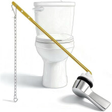 Universal Front Mount Toilet Handle Replacement Kit , Flush Lever Compatible with Most Toilets