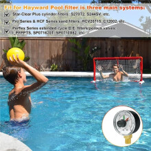ECX271261 Pool Pressure Gauge Fit for Select Filter & Multiport Valve PRO/HCF/Perflex Series Sand Filter
