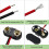 9V Battery Connector,50 PCS T-Type 9 Volt Buckle Connector Hard Plastic Shell Used in Student Experiment 2