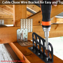 20Pack Cable Chase-Wire Bracket,Cable Support Wire Bracket Holder for NMB Cable Chase Bracket Wire Holder for Cord