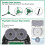 Replacement Parts for    405 Combo/505 Combo Robot Vacuum Main Side Brush Filter Mop Dust Bag 5