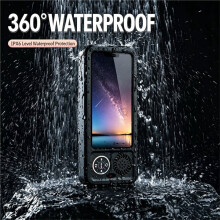 Waterproof  Speaker for Bathroom RGB Light HD Touch Screen 360 Rotation Mobile Phone Box with Stereo Sound