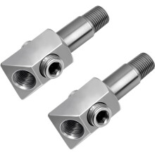 2pcs Oil Pressure Sensor Thread Adapter, for Chevy/ Small Block Engines 1/8-27 NPT Port Plugs