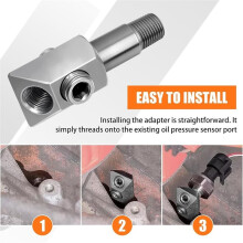 2 Stück Öldrucksensor-Gewindeadapter für Chevy/für Small Block Motoren mit 1/8-27 NPT-Anschlussstopfen