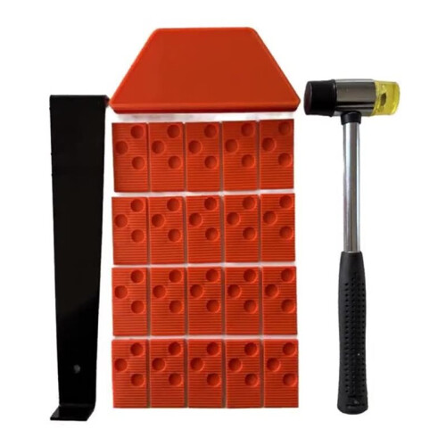 23PCS Laminate Wood Flooring Installation Kit Including Pull Bar Tapping Block,Spacers and Hammer Floor Install Tool 1