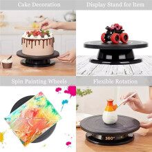 Cake Turntable Kit Upgraded Revolving Cake Stand Decorating Bakery Supplies Cake Decorating Bake Pastry Turntable Kit