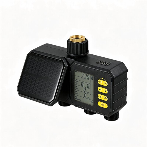 Solar WiFi Watering Timer for Garden Hose 4 Zone  Irrigation Controller with App Remote Control US 1
