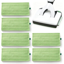 Verpakking van 6 Microvezel Vloermoppads voor Hard Floor MF600 SP600 SPB100 SP7 Stofzuigers, Wasbaar en Herbruikbaar