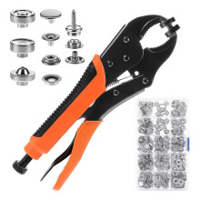60 Packs Heavy Duty Snap Fastener Tool Kit Adjustable Snap Setter Installation Tool Kit for Boat Covers Snaps,Sewing
