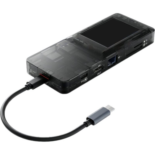 H1 Docking Station Network Port Visual Docking Station Streamdeck Macropad Keypad Stream Desk Deck Dock, Laptop HUB, 1PC