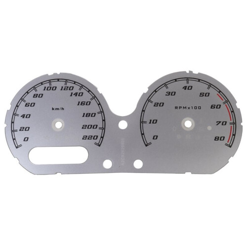 Motorcycle Speed Dial Instrument Panel Speedometer /H Gauge Face Sticker for  Glide  Glide 14-18 Silver 1