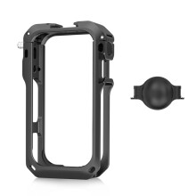 Aluminum Cage Camera Housing Frame for X6 Action Camera with Cold Shoe Mount, Tripod & Selfie Stick Support