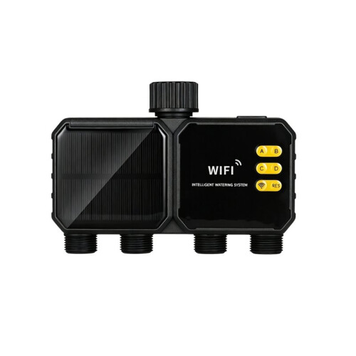 WiFi Sprinkler Timer  Water Timer for Garden Hose 4 Outlets with Rain Delay/Automatic/Manual Watering System UK 1