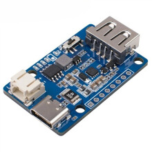 Lipo Rider Charger Booster Module,Type-C Input USB Output Lithium Battery Charge Boost Power Supply Board 106990290