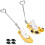 2pcs Boot Stretchers for Cowboy Boots, Adjustable Width High Instep Shoe Expander Trees for Thick Wide Feet 1