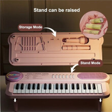 Kids' Electronic Keyboard (37 Keys) - with Microphone, an Educational Musical Toy to Support Early Childhood Growth
