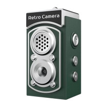 Retro CCD Digital Camera 1080P Travel Portable Digital Camera Ornament Vintage Style Photography (No Memory Card)