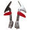 Ladder Rung Lock Extension Hardware Spring Clip Stabilizer, Reinforced Locking System, Left & Right 4.5cm 2