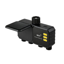 WiFi Sprinkler Timer Water Timer for Garden Hose 4 Outlets with Rain Delay/Automatic/Manual Watering System UK