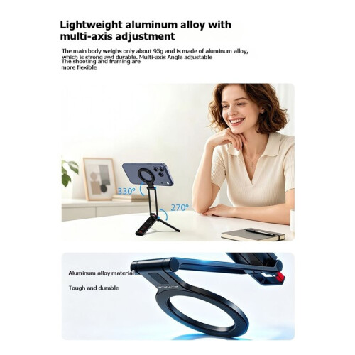 Flymile for  Magnetic Phone Tripod, Folding Stand, Multi-Functional Desktop Extension and Fixing Clip Accessories 1