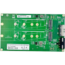 PCIe 5.0 MCIO 8I zu Dual M.2 Gen5 NVMe SSD Adapterkarte M-Key 2280 Erweiterungskonverter für Server-Desktop-PCs