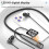Cuffie Wireless con Archetto da Collo, Auricolari  con Batteria A Lunga Durata (100 Ore) e Microfono, Ideali per La Corsa e Lo Sport. 2