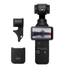 Anti-Scratch Video Camera Vinyl Wrap Protective Film for Osmo Pocket 4, Dragon Scales Black