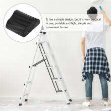 4Pcs 25x43mm Ladder Foot Caps Nonslip Rubber Protective Covers for Floors Tiles Carpets Ladder Feet Replacement