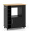 Kitchen Cart with Bamboo Top, Spice Rack, Towel Holder 2