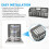 Universal Dishwasher Silverware Basket Replacement WP8562043 8531233 Dishwasher Utensil Basket,for , 2