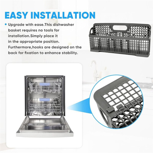Universal Dishwasher Silverware Basket Replacement WP8562043 8531233 Dishwasher Utensil Basket,for , 1