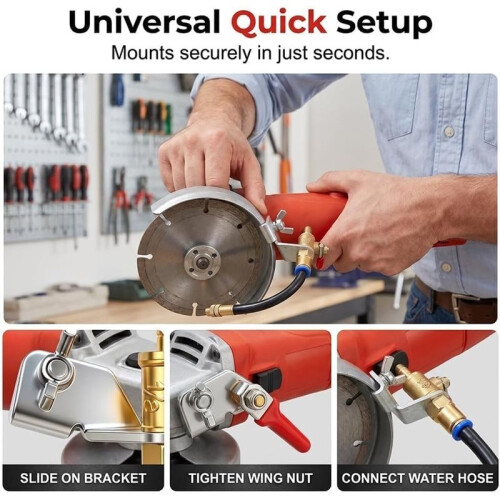 Angle Grinder Misting Water Sprayer-Accessory, for Cutting Tile, Concrete, Marble & Stone 2