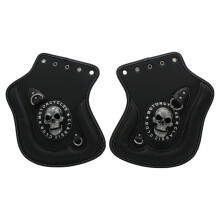 Protector Térmico Universal para Motocicleta (Cuero PU) - Protector Térmico Anti-Quemaduras para Motor/Escape
