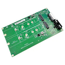 PCIe 5.0 MCIO 8I to Dual M.2 Gen5 NVMe SSD Adapter Card M-Key 2280 Expansion Converter for Server Desktop