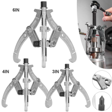 Lot de 3 extracteurs de roulements universels 3/4/6 pouces, outils de démontage en acier au carbone pour réparation automobile