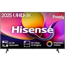 Hisense 43" 43E6QTUK 4K Ultra HD Smart TV - Hi-View AI Engine, Precision Colour, Smooth Motion, Sports Mode with Freely, Disney +, YouTube, Netflix