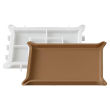 Silicone Resin Casting Mold - Rectangular Tray Mold for Organizer, Dresser, Desk Display, Smooth Release, Reusable L