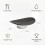 Plastic High Fruit Bowl - Light Luxury Oval Tray, Multi-Purpose Storage Plate for Jewelry, Snacks, Aromatherapy Black 8