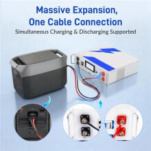 2pcs 50A 8AWG 1M Length Extension Cable Battery Connection for WattCyle 48V& Delta2/3 PPS Extension Adapter Cable