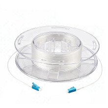 LC/UPC Indoor Single Mode Fiber Patch Cord Indoor Transparent Fiber G657A2 Invisible Singlemode Single Core Jumper 50M