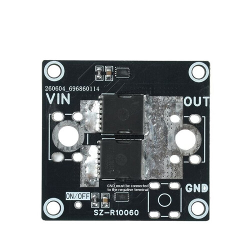 High Current Ideal Diode Module  5-60V 60A Ideal Diode Module Dual Chip Solar Backfeed Battery Reverse Protection A