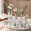 Living And Home Pack of 16 Small Glass Bud Vase Set 2